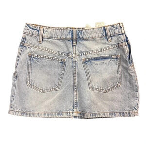 Zara | Denim Mini Skirt With Pockets |  Size S